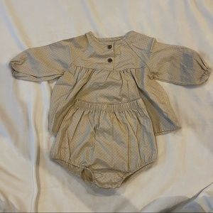 Korean brand: blouse bloomers set 6M
